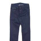 CALVIN KLEIN JEANS Womens Slim Skinny Denim Dark W25 L27 Zip Cotton Blend