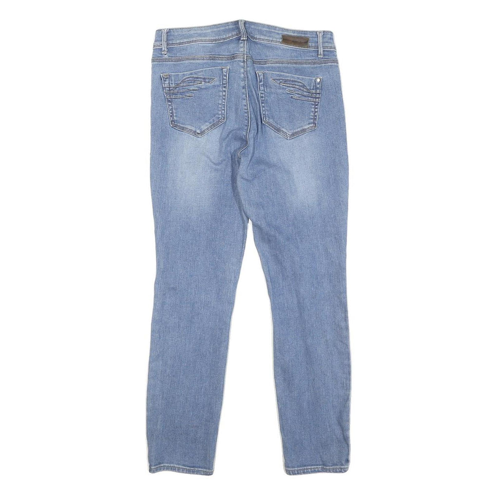 DKNY Womens Blue Slim Skinny Denim Light W30 L28 Stretch Zip Jeans