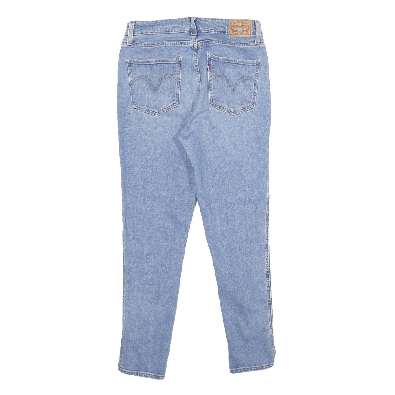 LEVI'S 721 High Rise Skinny Ankle Womens Jeans Blue Slim Denim Light W30 L28