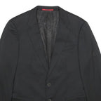 HUGO BOSS Mens Black Classic Jacket M Woven Button Blazer Suit Smart
