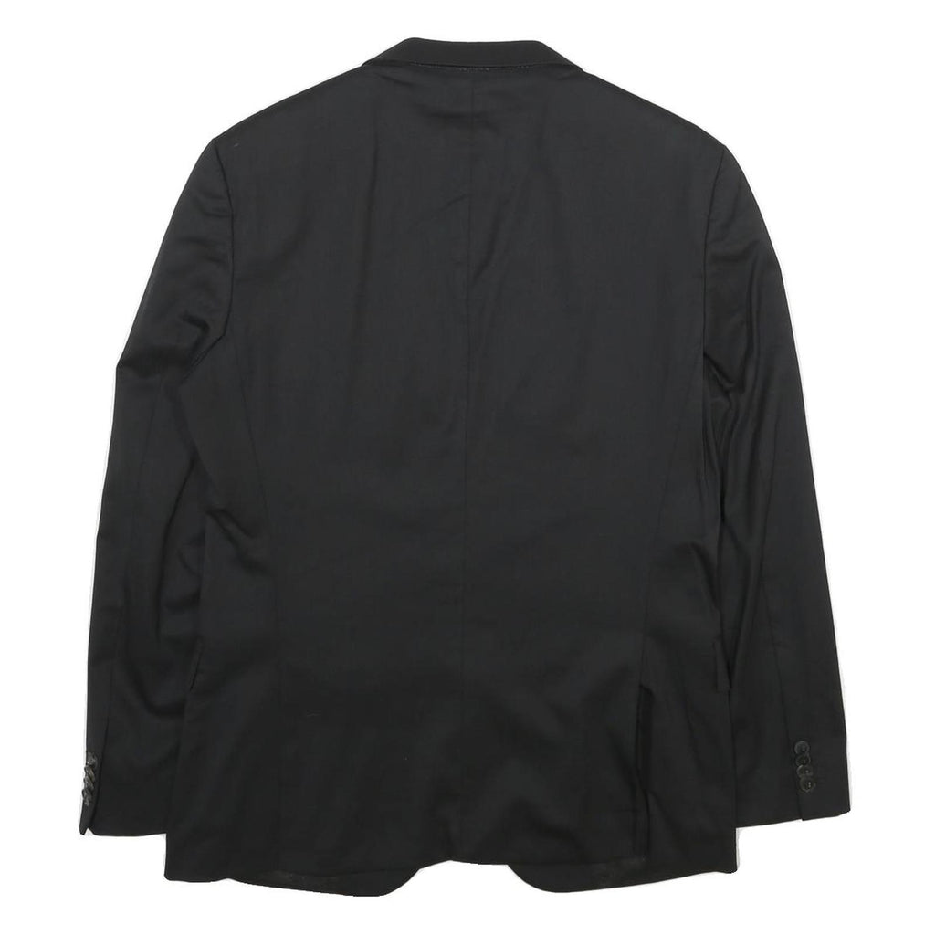 HUGO BOSS Mens Black Classic Jacket M Woven Button Blazer Suit Smart