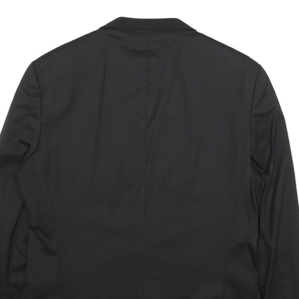 HUGO BOSS Mens Black Classic Jacket M Woven Button Blazer Suit Smart