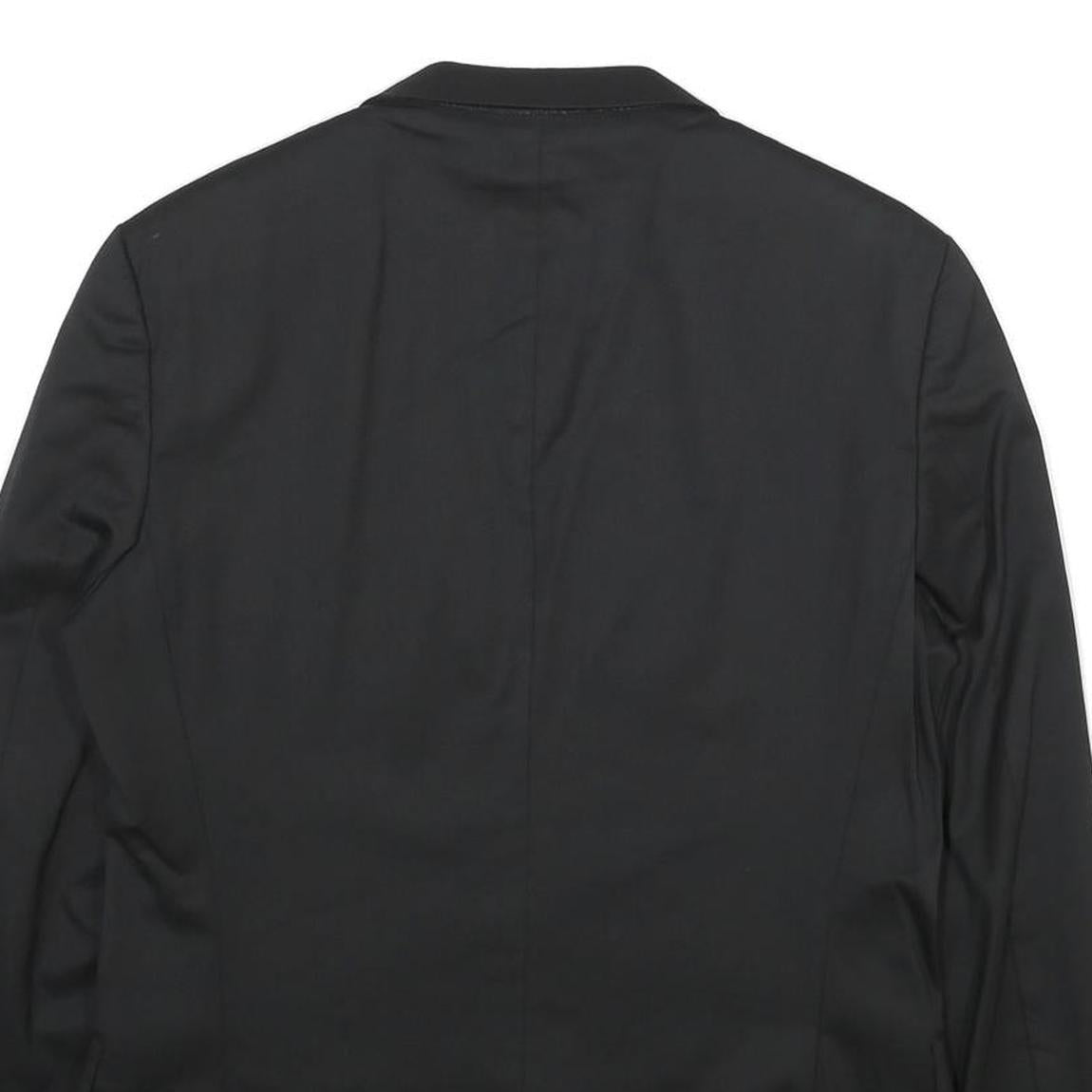 HUGO BOSS Mens Black Classic Jacket M Woven Button Blazer Suit Smart