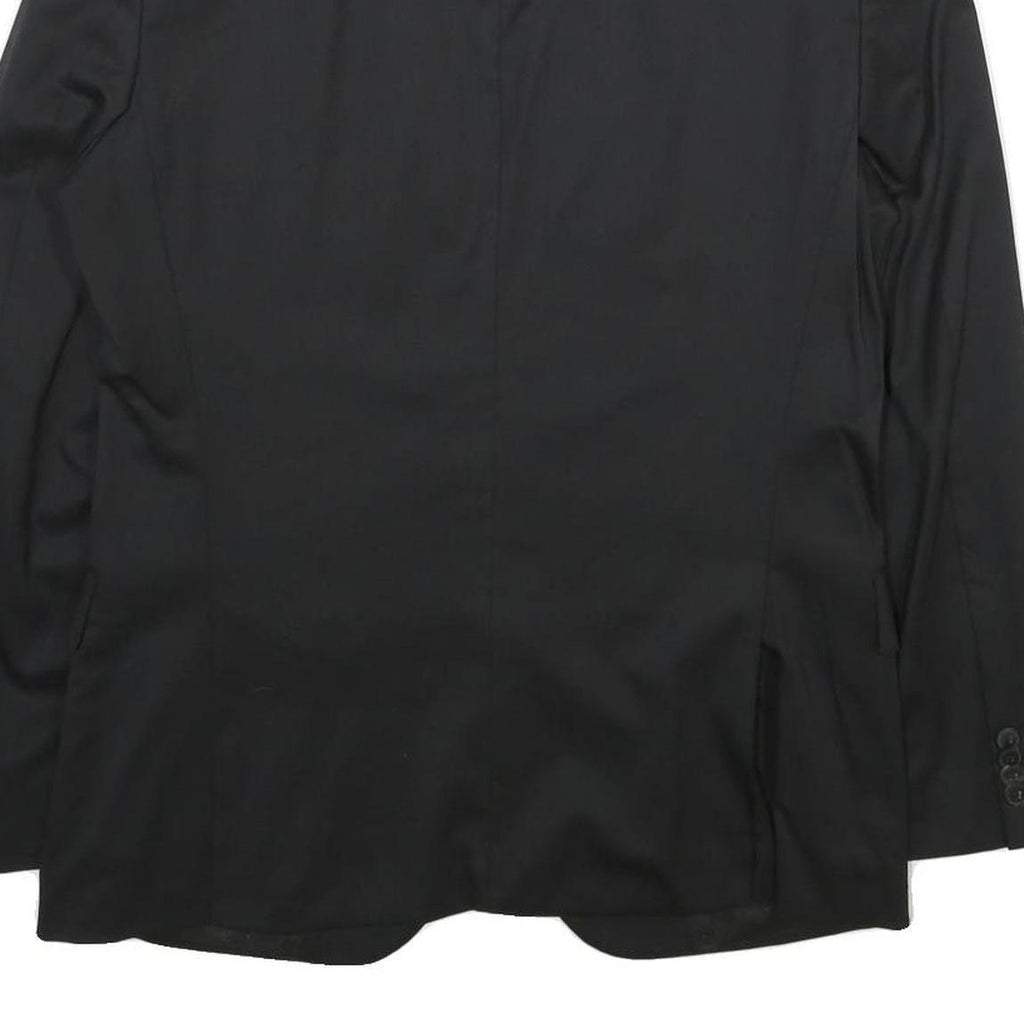 HUGO BOSS Mens Black Classic Jacket M Woven Button Blazer Suit Smart