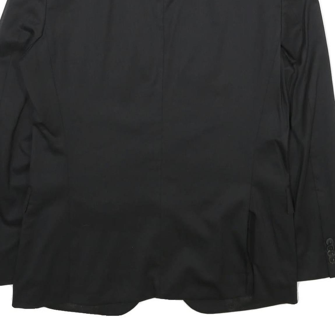 HUGO BOSS Mens Black Classic Jacket M Woven Button Blazer Suit Smart