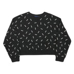 FILA Womens Black Crew Neck 2XL Cotton Blend Sweatshirt Logo Print