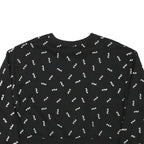 FILA Womens Black Crew Neck 2XL Cotton Blend Sweatshirt Logo Print