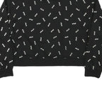 FILA Womens Black Crew Neck 2XL Cotton Blend Sweatshirt Logo Print