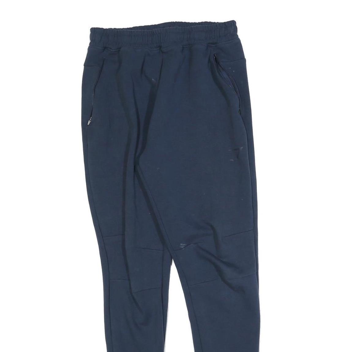 GYMSHARK Mens Joggers Navy Blue XS W26 L28 Slim Tapered Cotton Blend Comfortable