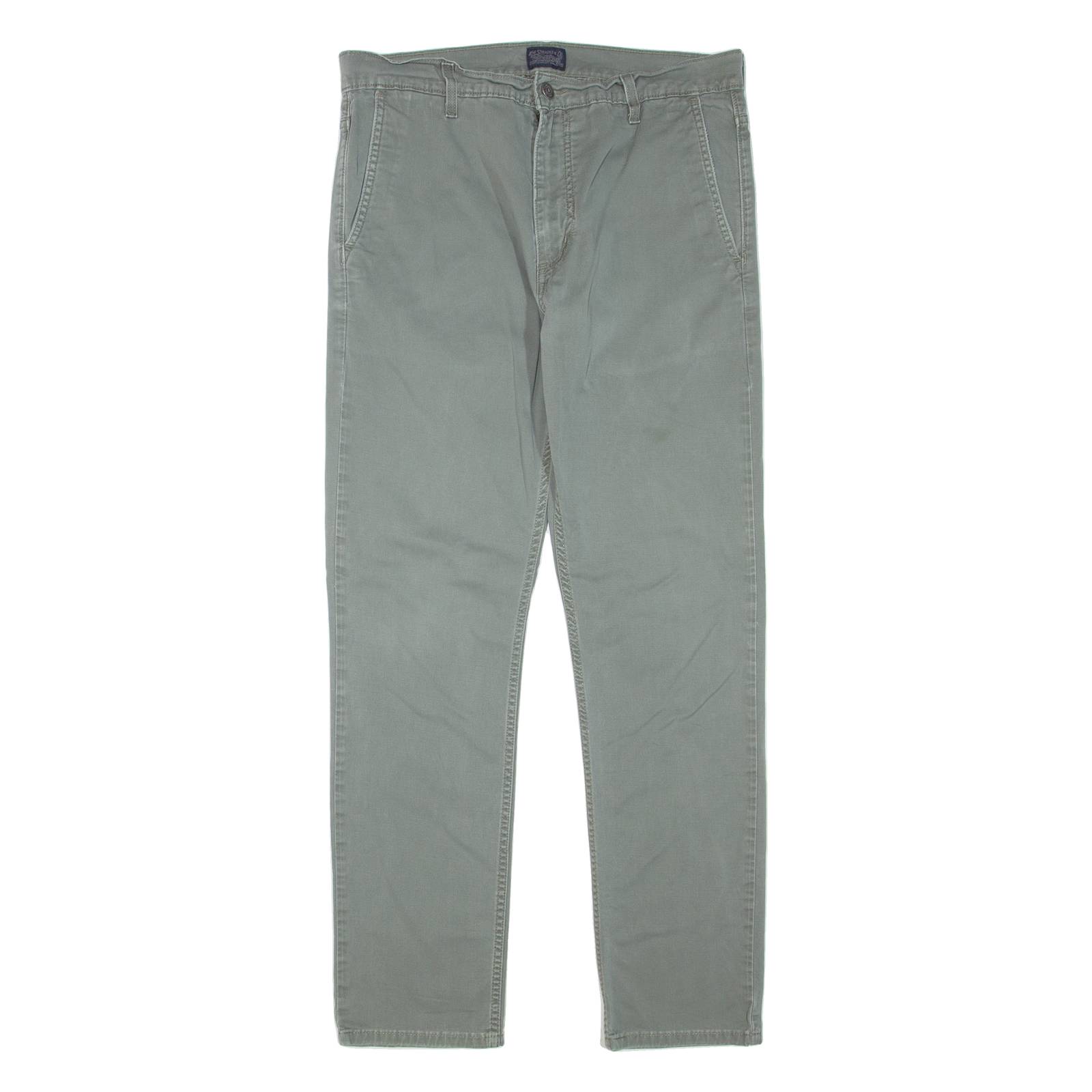 LEVI'S Mens Trousers Green Regular Skinny W33 L32