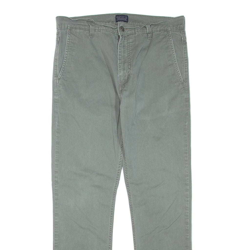 LEVI'S Mens Trousers Green Regular Skinny W33 L32