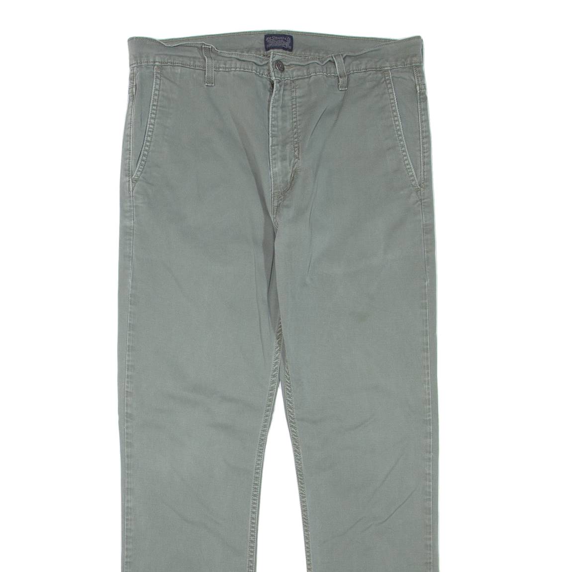 LEVI'S Mens Trousers Green Regular Skinny W33 L32