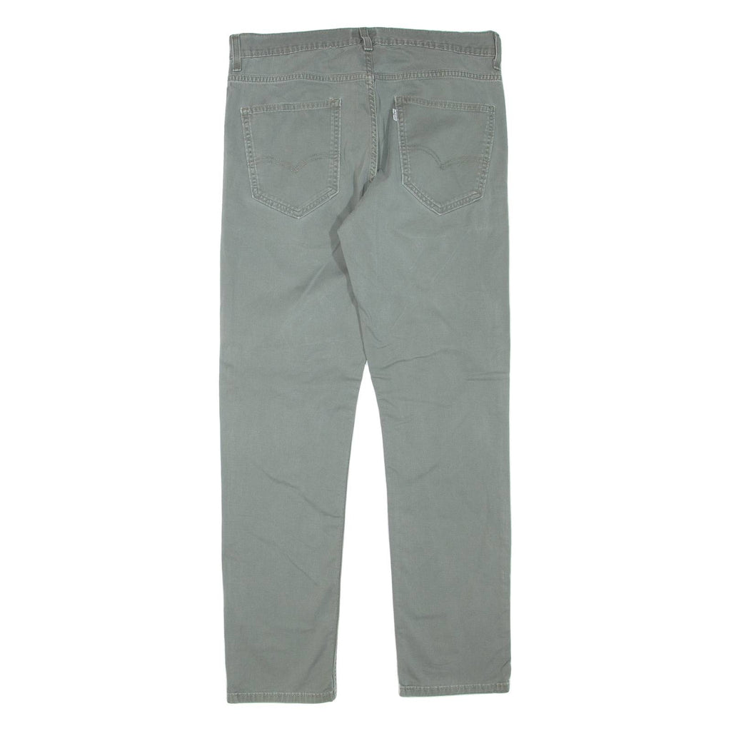 LEVI'S Mens Trousers Green Regular Skinny W33 L32