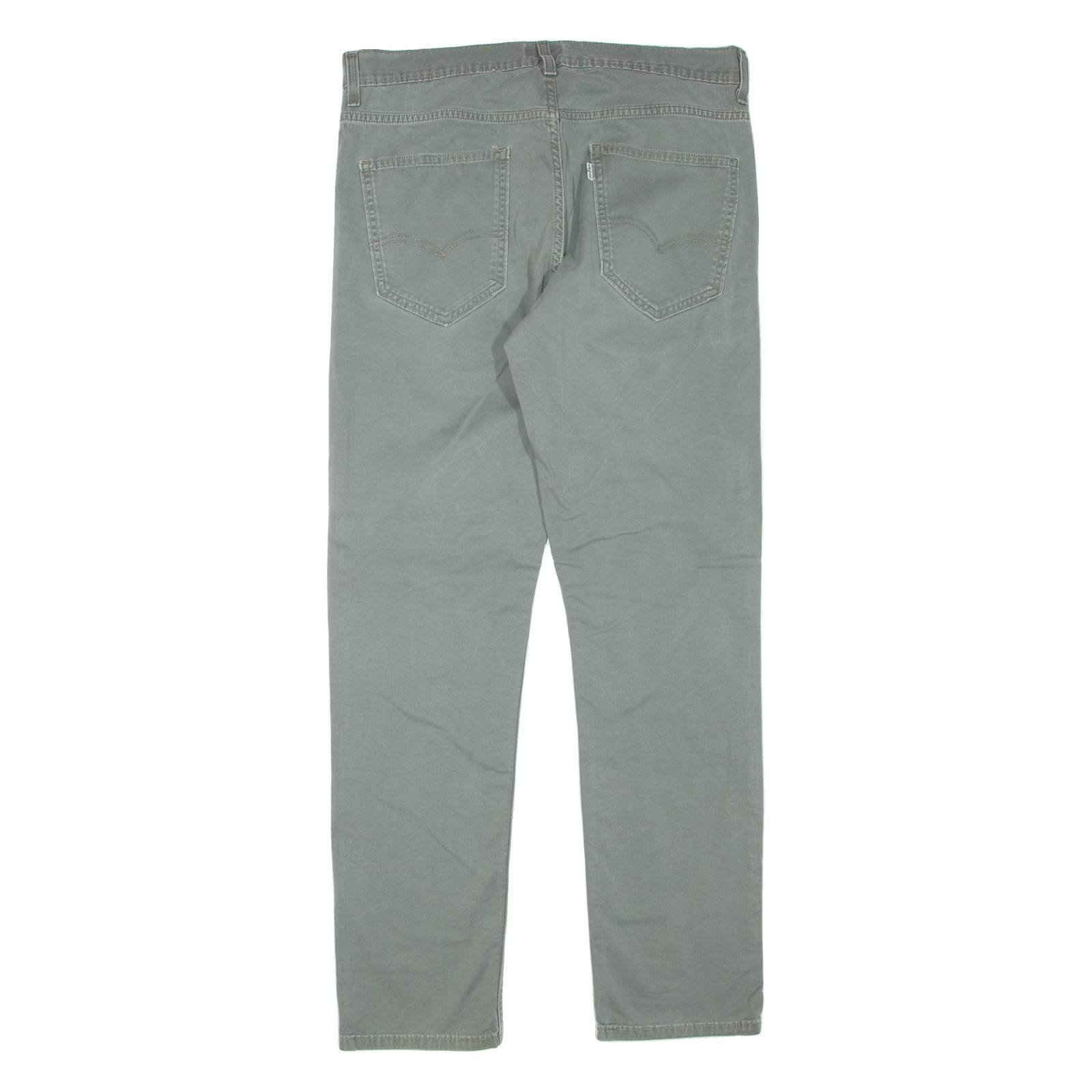 LEVI'S Mens Trousers Green Regular Skinny W33 L32