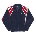 RISS-SPORT Boys Navy & Burgundy Zip Jacket 16Y Cotton Blend Retro Sportswear