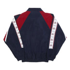 RISS-SPORT Boys Navy & Burgundy Zip Jacket 16Y Cotton Blend Retro Sportswear