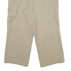 DICKIES Mens Cotton Blend Beige Regular Cargo Trousers W40 L25 Workwear Zip