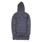 DIESEL Womens Blue Puffer Jacket S Polyester Zip Hooded Winter Coat