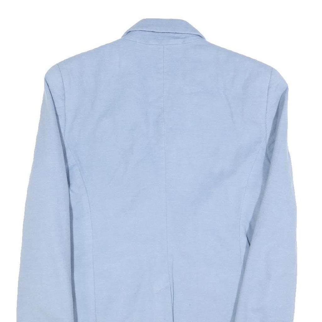 JOBIS Womens Blue Wool Button Jacket M Blazer Classic Tailored