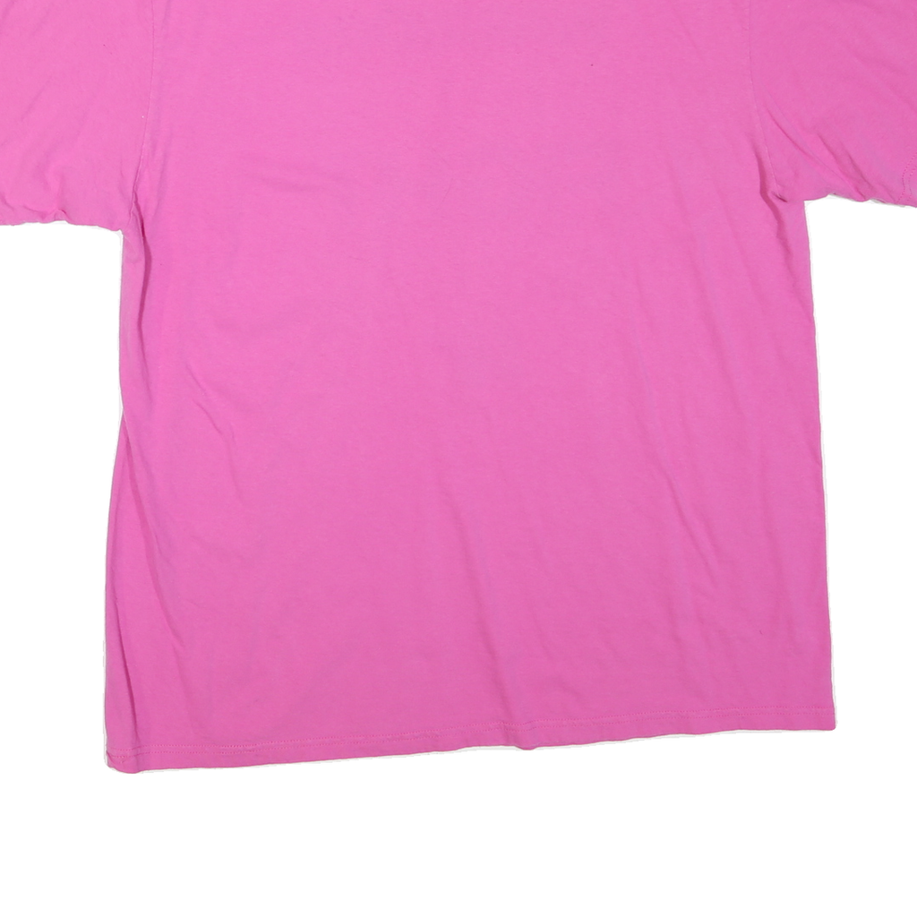 ADIDAS Womens Pink Graphic T-Shirt XL Short Sleeve Crew Neck Cotton Blend