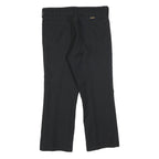 WRANGLER Womens Cotton Blend Black Regular Fit Straight Leg Trousers W34 L25