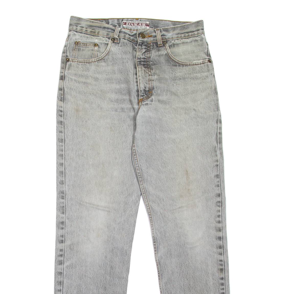 DAKAR Womens Jeans Grey Regular Tapered Stone Wash W31 L32