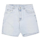 WRANGLER Mens Denim Shorts Light Blue Classic L W34 Casual Cotton Blend
