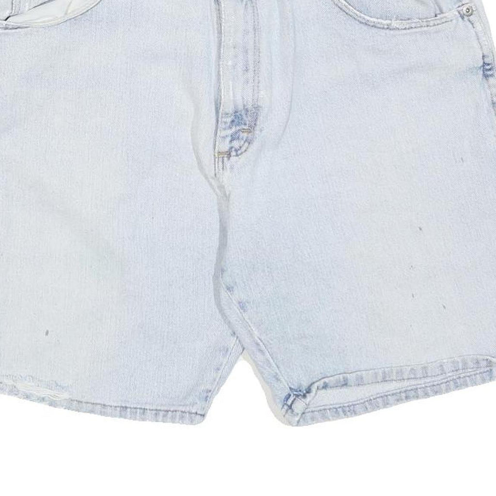 WRANGLER Mens Denim Shorts Light Blue Classic L W34 Casual Cotton Blend