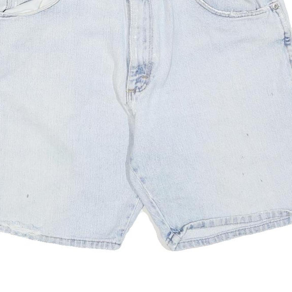 WRANGLER Mens Denim Shorts Light Blue Classic L W34 Casual Cotton Blend