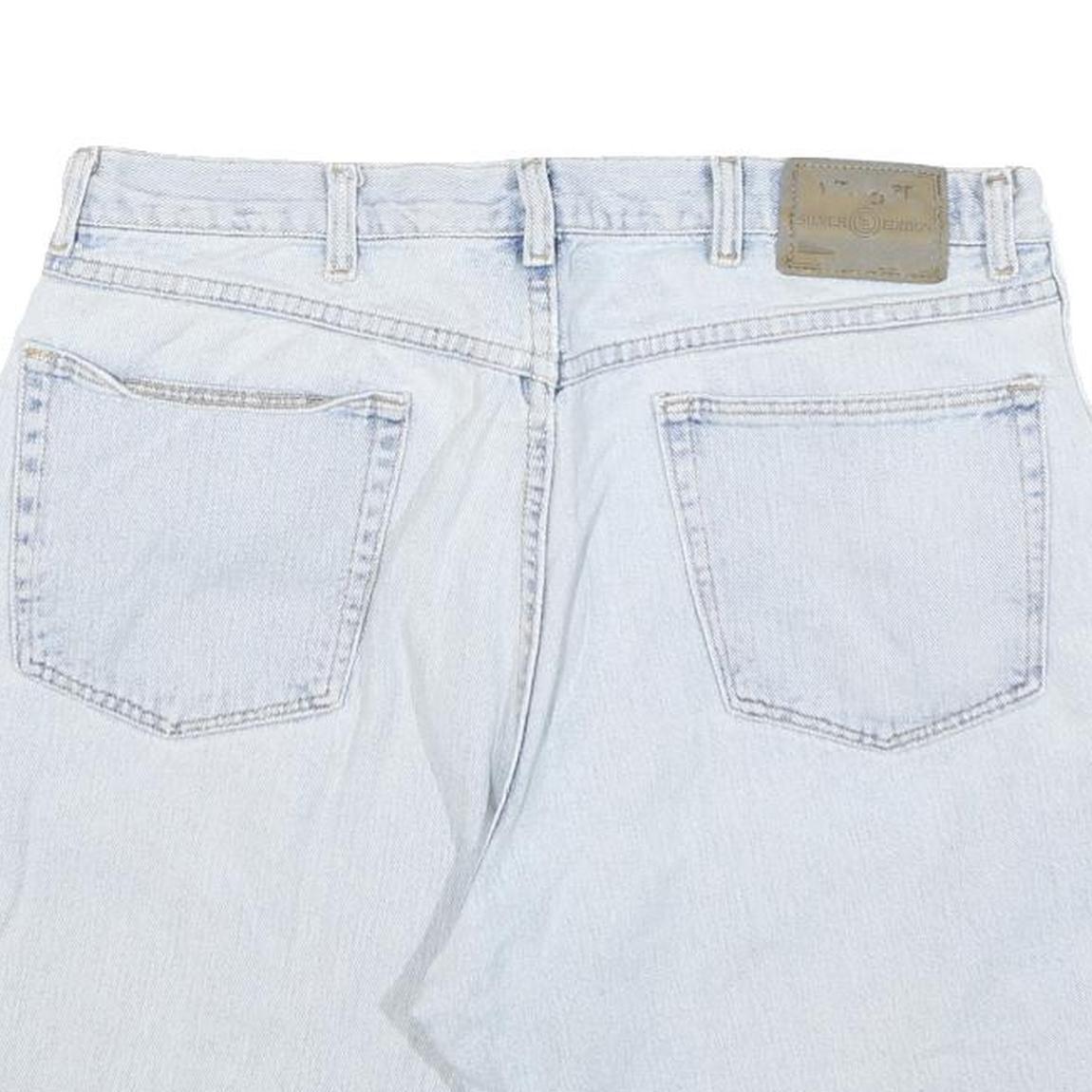 WRANGLER Mens Denim Shorts Light Blue Classic L W34 Casual Cotton Blend