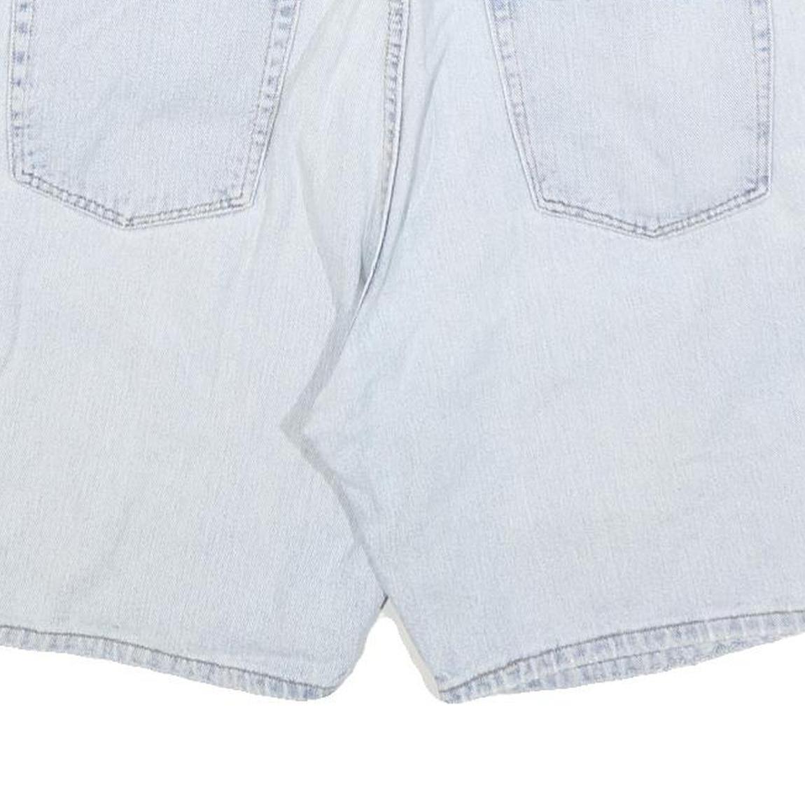 WRANGLER Mens Denim Shorts Light Blue Classic L W34 Casual Cotton Blend