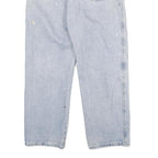 DICKIES Mens Jeans Blue Relaxed Straight Denim Light W32 L28 Workwear Zip