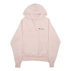 CHAMPION REVERSE WEAVE Womens Pink Pullover Hoodie S Cotton Blend Casual