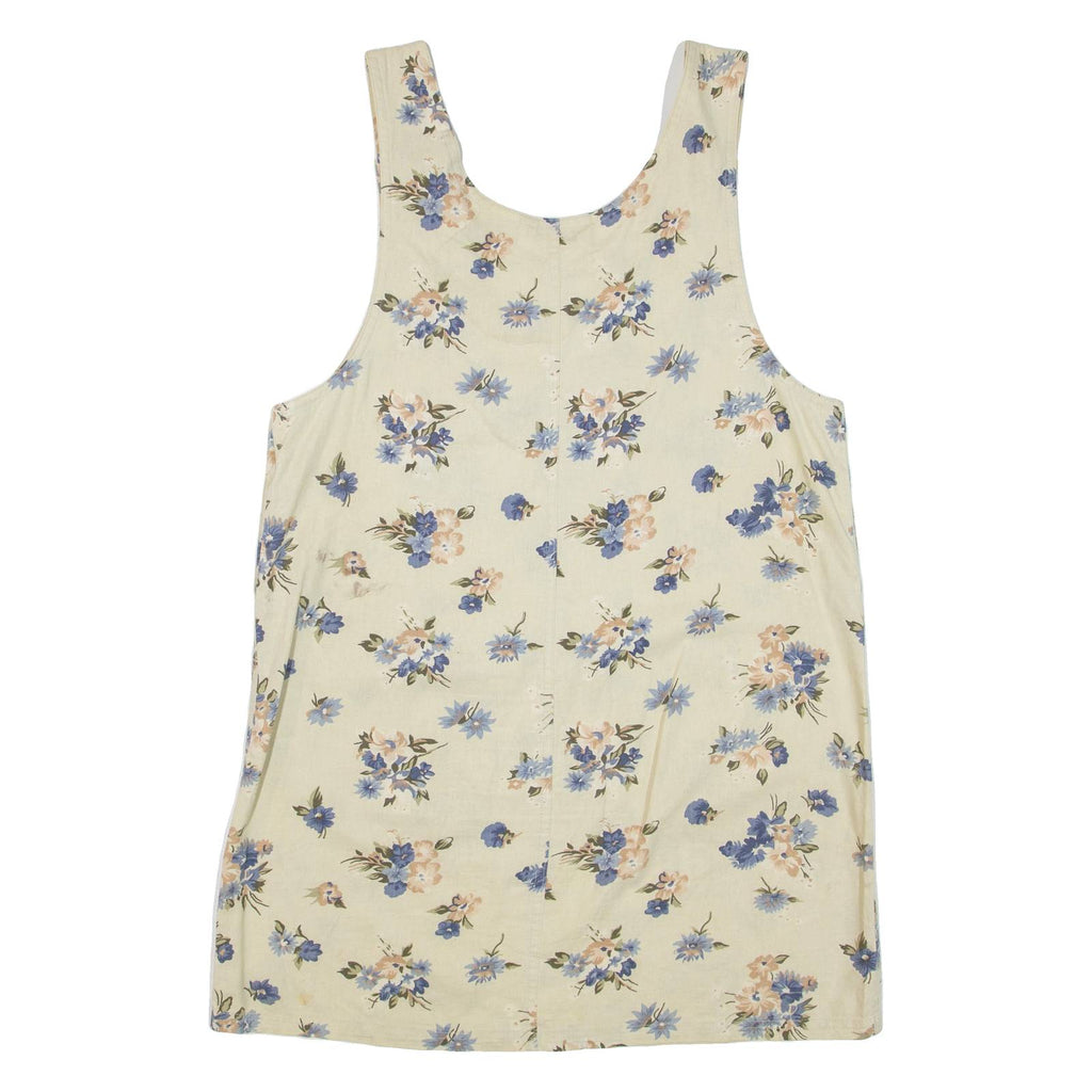 JENNA LANE Womens Shift Dress Beige Floral Sleeveless Short M