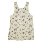 JENNA LANE Womens Shift Dress Beige Floral Sleeveless Short M