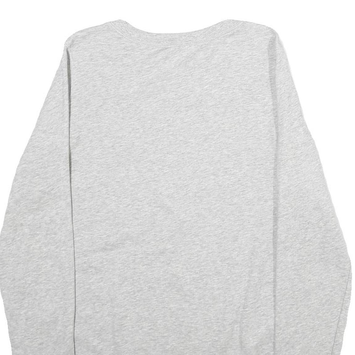 FILA Mens Grey Crew Neck M Sweatshirt Cotton Blend Pullover Lightweight