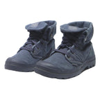 PALLADIUM Pampa Hi Mens Ankle Lace-Up Boots Blue Canvas UK 6.5 Casual Outdoor