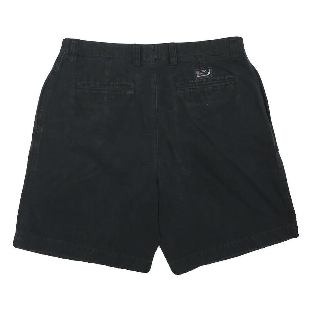 NAUTICA Mens Shorts Black Casual Classic XL W34 Cotton Blend Relaxed Fit