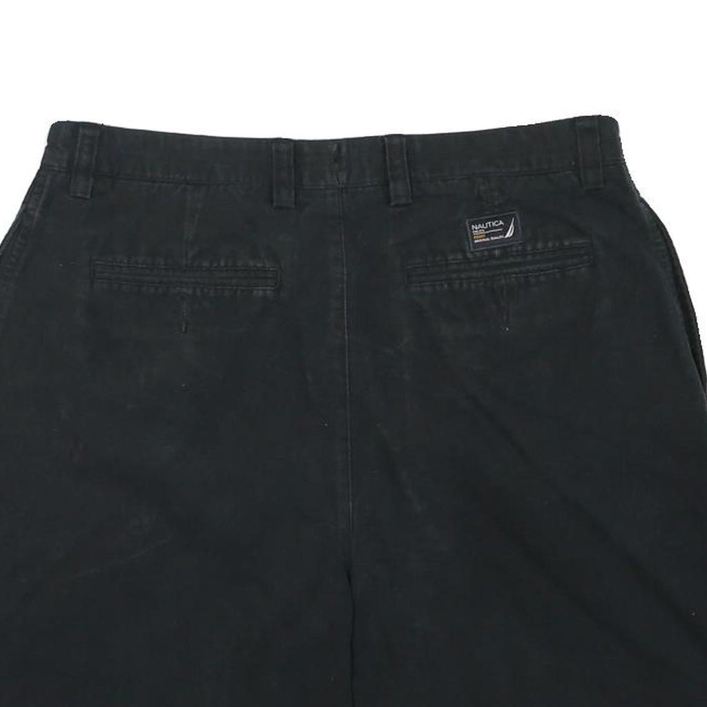 NAUTICA Mens Shorts Black Casual Classic XL W34 Cotton Blend Relaxed Fit