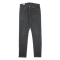 LEVI'S 512 BIG E Mens Jeans Black Slim Skinny Denim W32 L32 Zip