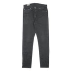 LEVI'S 512 BIG E Mens Jeans Black Slim Skinny Denim W32 L32 Zip