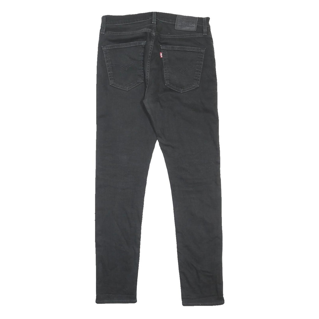 LEVI'S 512 BIG E Mens Jeans Black Slim Skinny Denim W32 L32 Zip