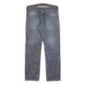 LEVI'S Mens Blue Regular Fit Straight Denim W33 L30 Zip Fly Jeans Casual Wear