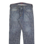 LEVI'S Mens Blue Regular Fit Straight Denim W33 L30 Zip Fly Jeans Casual Wear