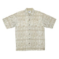 ARIZONA JEAN COMPANY Mens Beige Pattern Cotton Shirt S Casual Short Sleeve