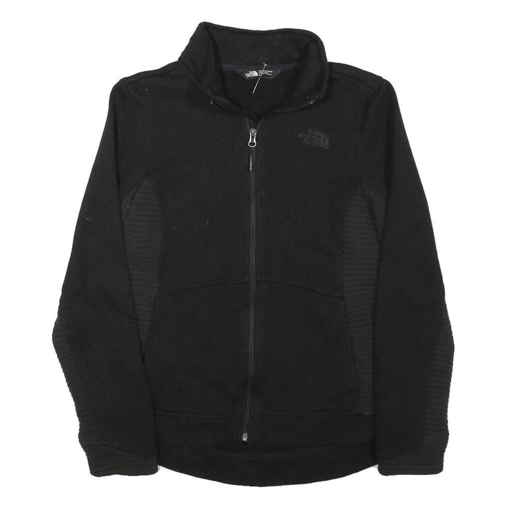 THE NORTH FACE Womens Black Jacket S Polyester Blend Zip Outdoor Casual