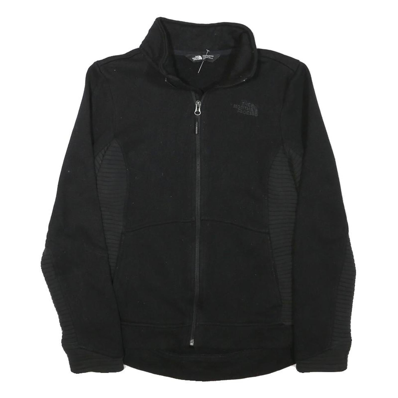 THE NORTH FACE Womens Black Jacket S Polyester Blend Zip Outdoor Casual