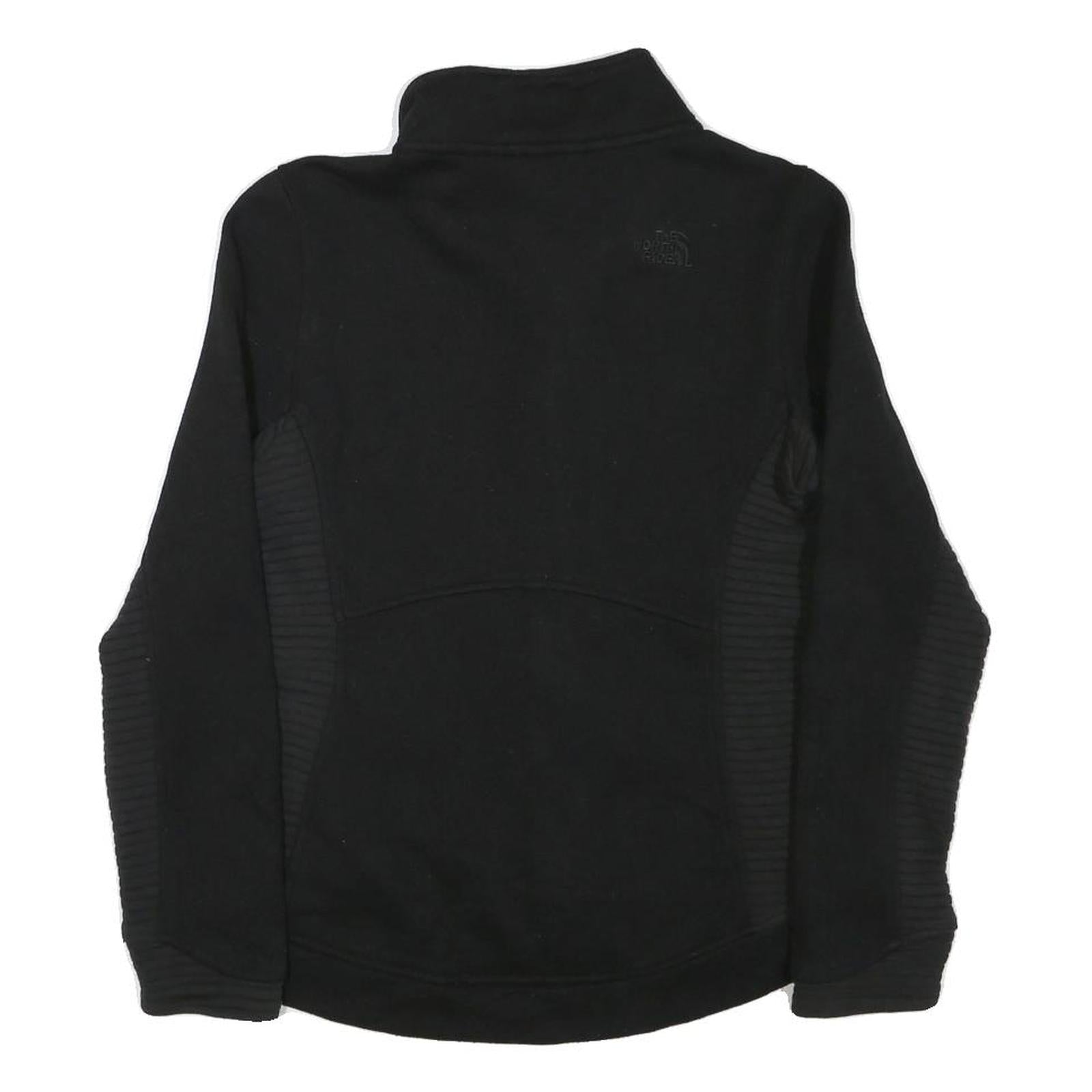 THE NORTH FACE Womens Black Jacket S Polyester Blend Zip Outdoor Casual