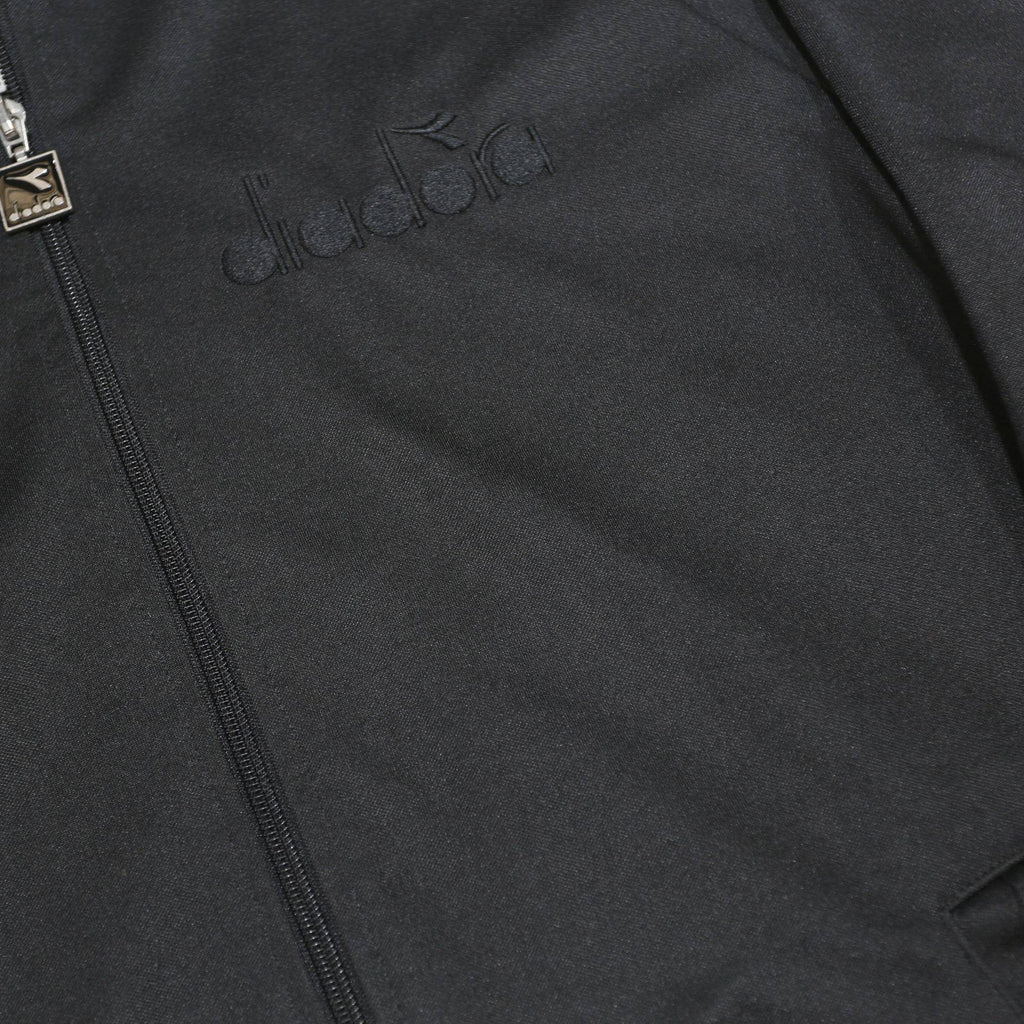 DIADORA Mens Black Athletic Zip Jacket XS Polyester Sportswear Track Top