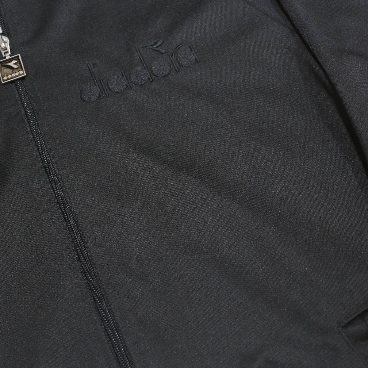DIADORA Mens Black Athletic Zip Jacket XS Polyester Sportswear Track Top